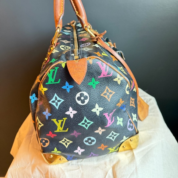 Multicolor Noir Speedy 30 Handbag - Picture 3 of 9